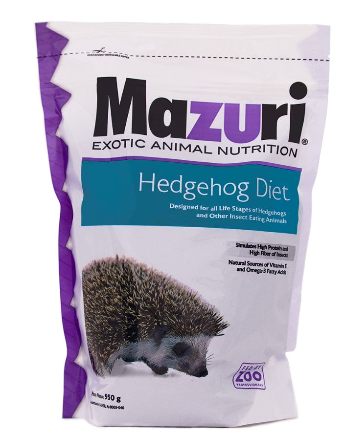 Mazuri Hedgehog Diet Alimento Seco para Erizos e Insectívoros, 950 g 106625