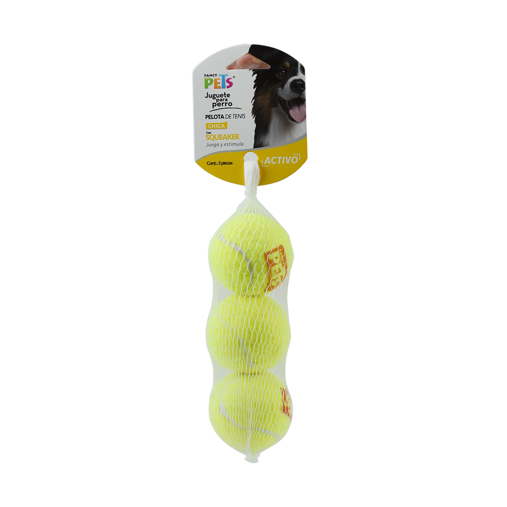 JUGUETE PELOTA CH DE TENIS C/SQUEAKER - 3 PZ

FL7154