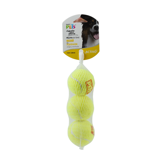 JUGUETE PELOTA CH DE TENIS C/SQUEAKER - 3 PZ

FL7154